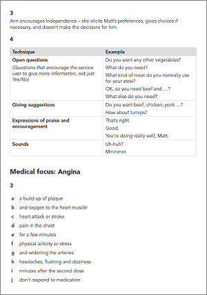 English for Health and Social Care Workers - Answer Keys